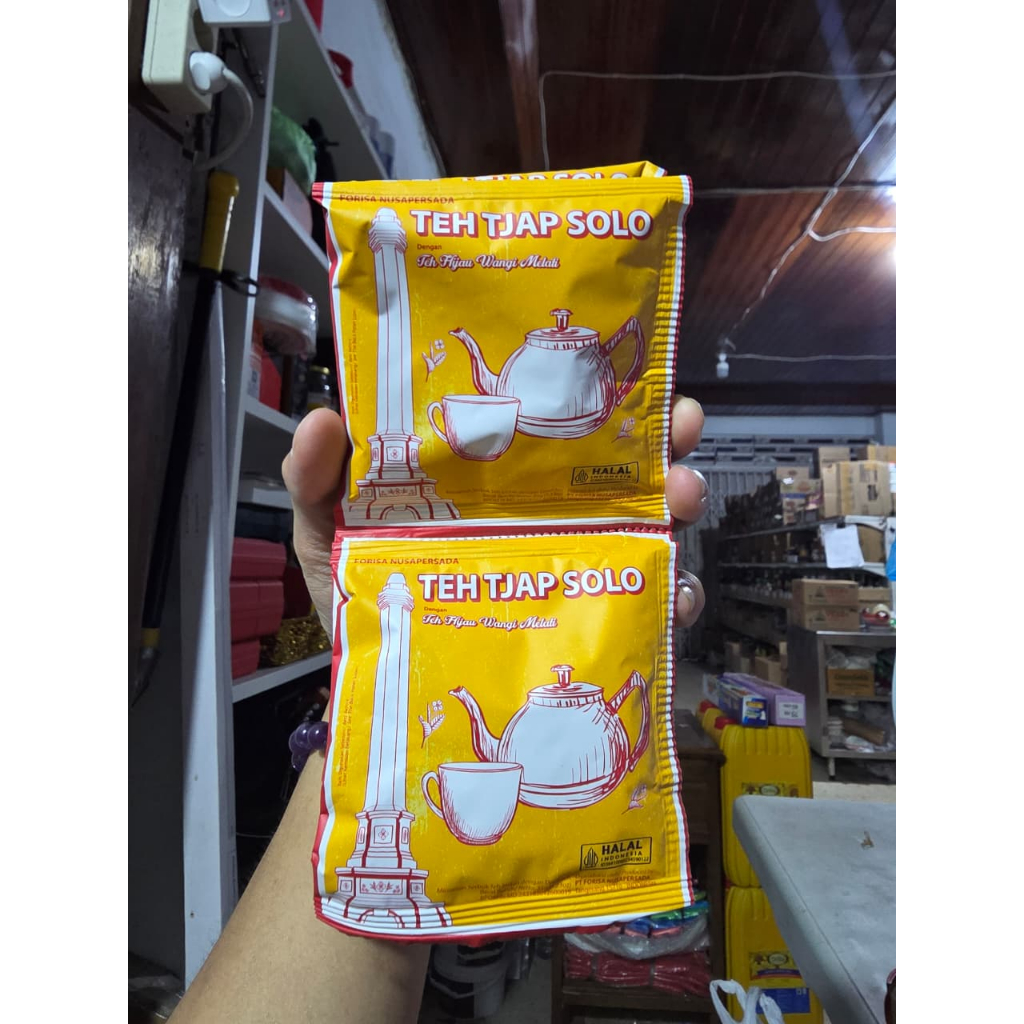 Tea Powder Sachet Tjap Solo / Teh Bubuk Tjap Solo / Teh Sachet Tjap Solo - 35 Gram