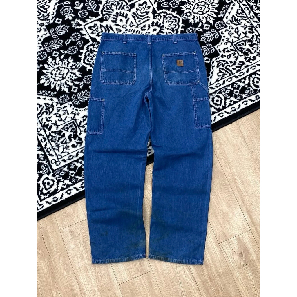 carhartt carpenter longpant denim blue