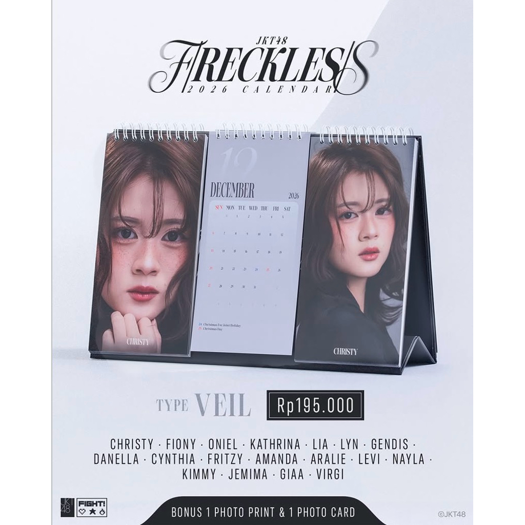 (baca desk)kalender freckless 2026 jkt48 official