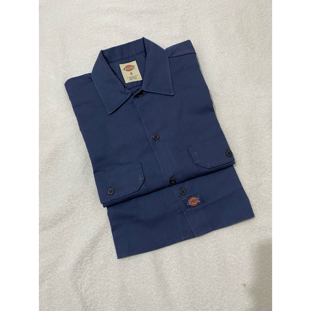 WORK SHIRT DICKIES NAVY SIZE S
