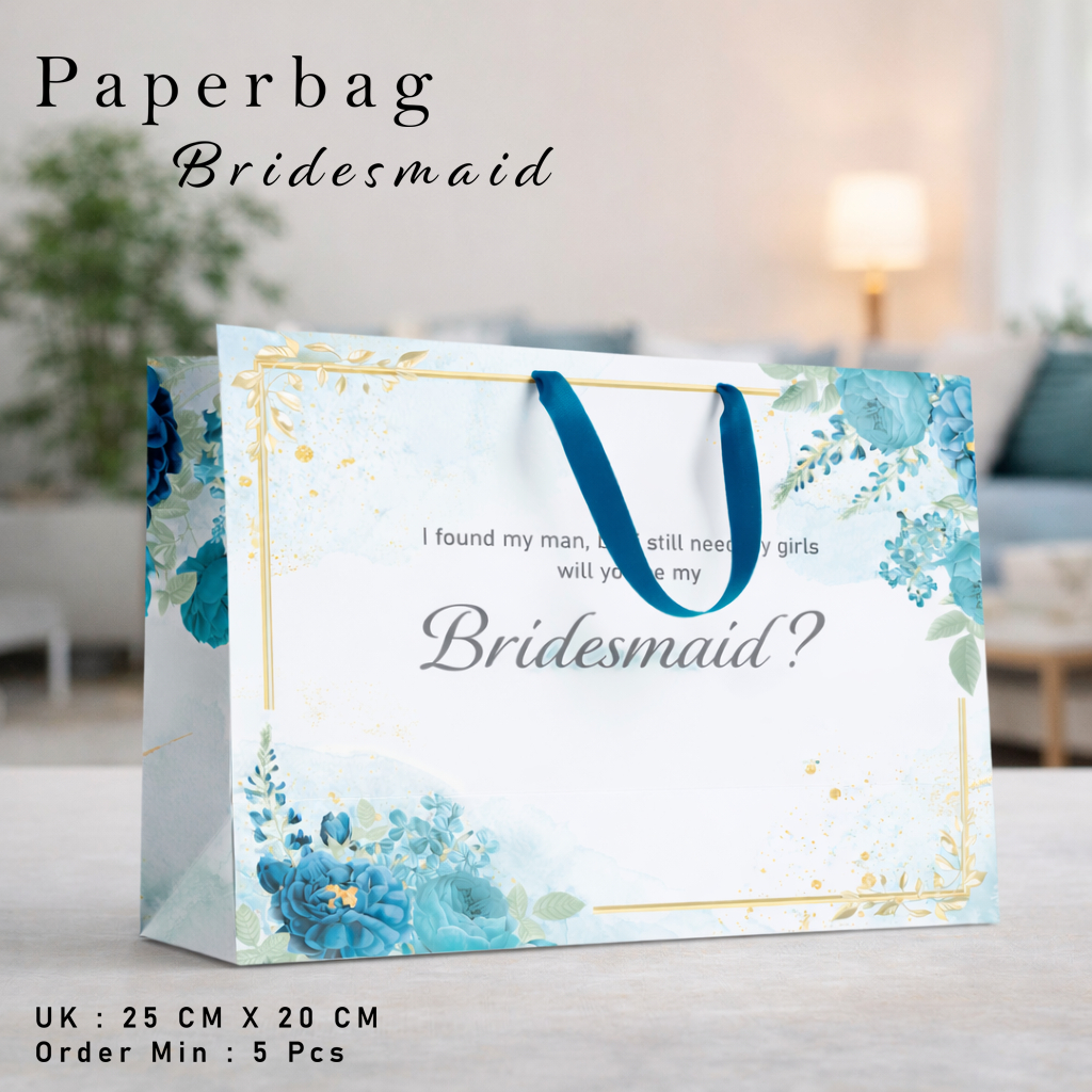 PAPERBAG SOUVENIR BRIDESMAID / PAPERBAG WEDDING / PAPERBAG KADO / TAS KERTAS / TAS BRIDESMAID