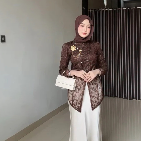 Outer kebaya janggan / Outer brokat janggan modern
