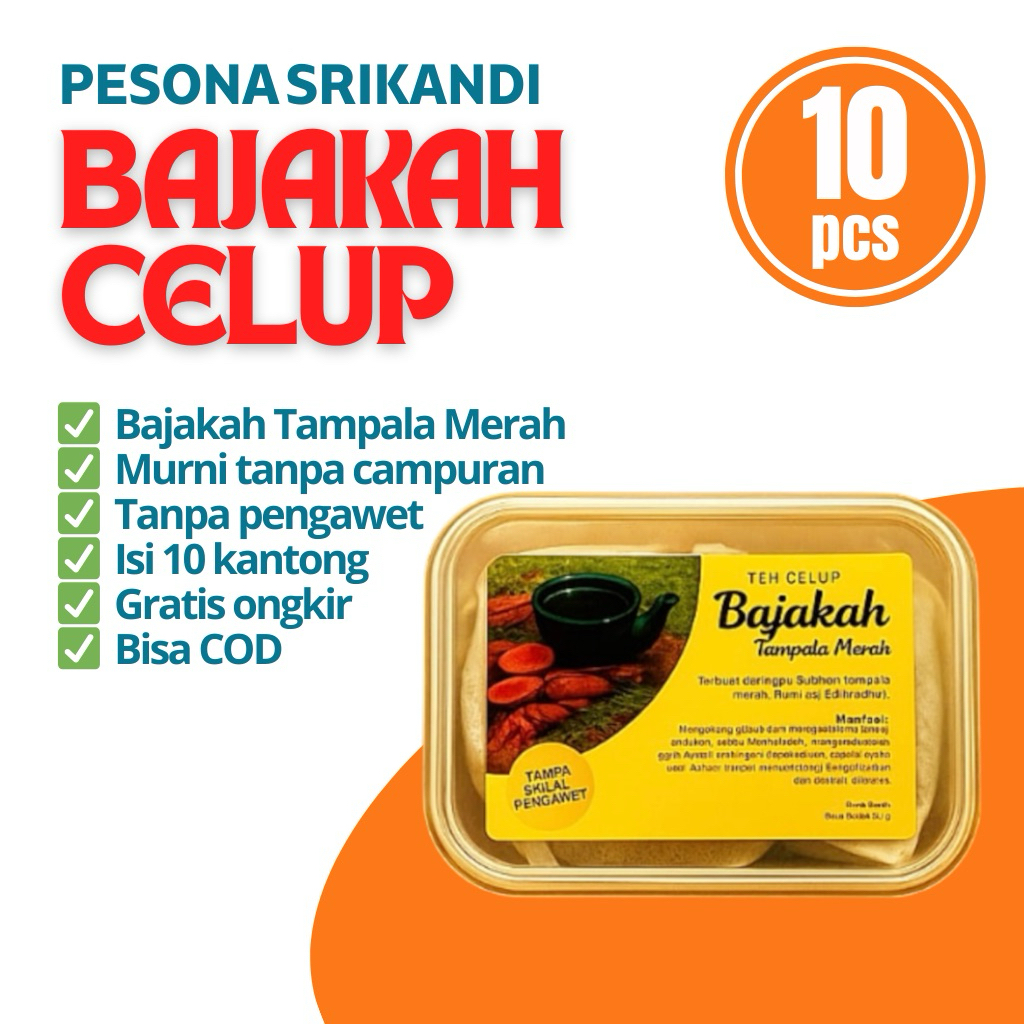 Teh Celup Bajakah Tampala Merah isi 10 kantong