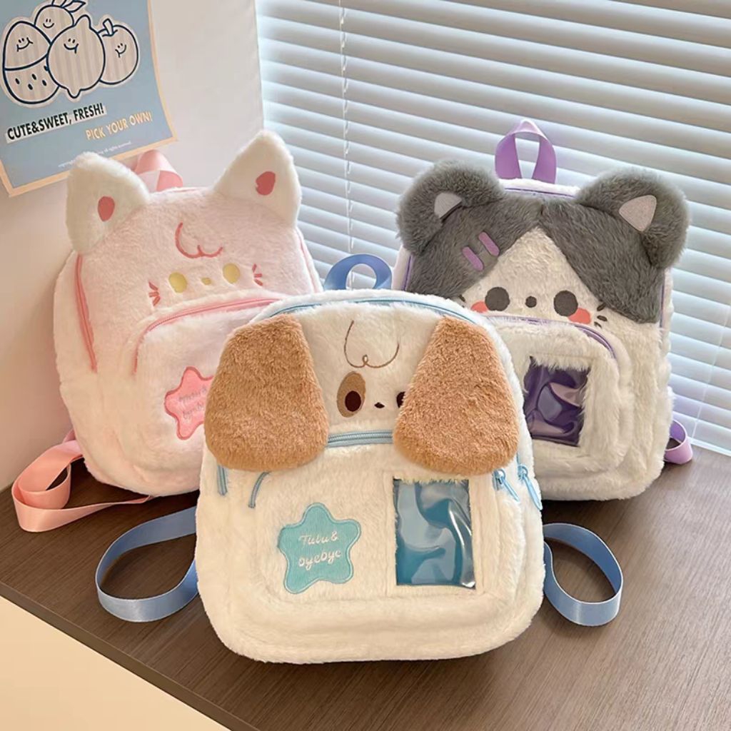 Tas Ransel Motif Kucing Tas Gendong Backpack Anak Anak Kucing Tas Ransel Kucing