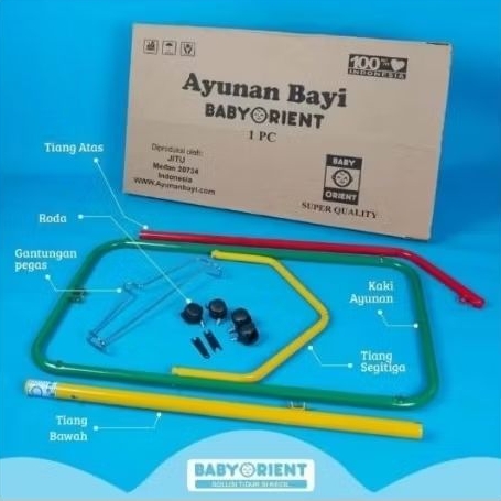 Ayunan portable/Tiang Ayunan besi/tiang Ayunan bayi/Ayunan baby/Tiang Ayunan saja(TANPA DUS ÀSLI'Y)