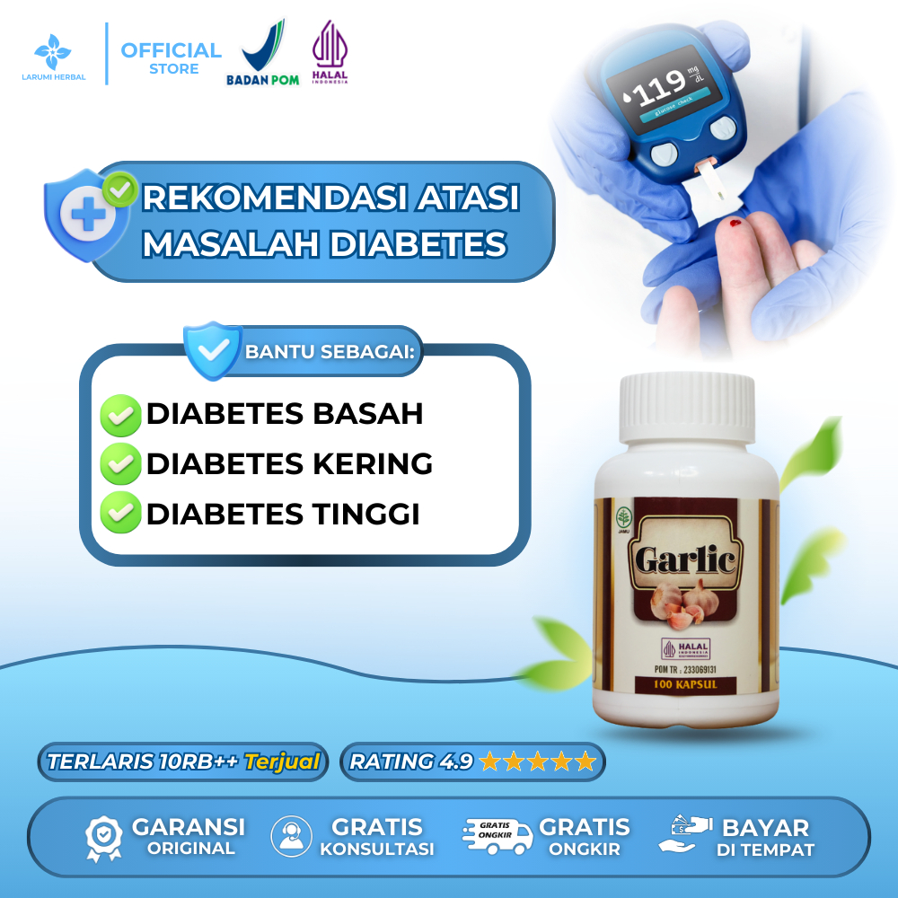 Atasi Diabetes Basah, Diabetes Kering, Diabetes Kering - Black Garlic ORIGINAL