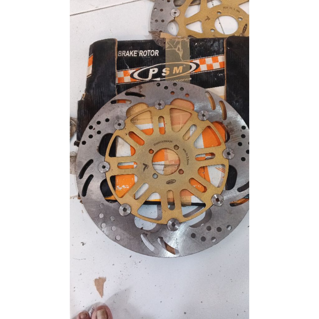 piringan cakram psm full floating 320 mm cekung suzuki Original shogun satria tornado rk cool
