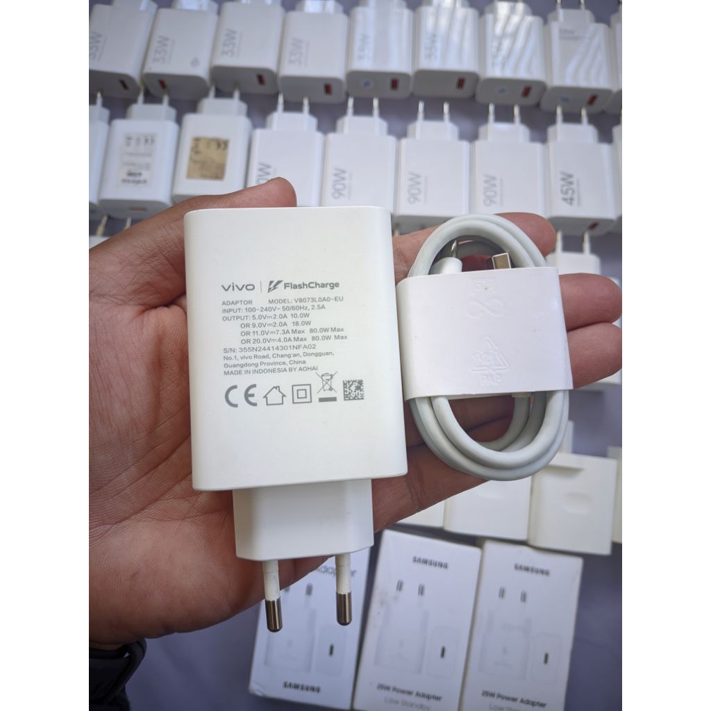 Cas Vivo 80Watt Flash Charging Original Copotan HP