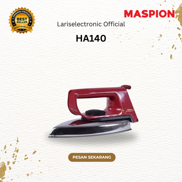SETRIKA MASPION HA 140 DRY IRON/HA-140/HA140/MASPION SETRIKA LISTRIK ORIGINAL MASPION/GARANSI RESMI