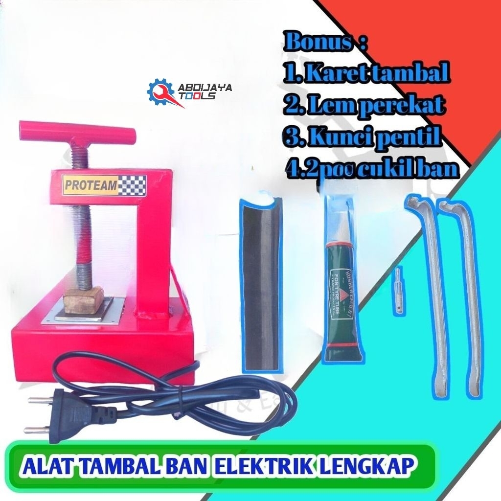 BONUS LENGKAP Tambal Ban Listrik dan BAKAR Alat tambal ban elektrik otomatis Hemat daya strika