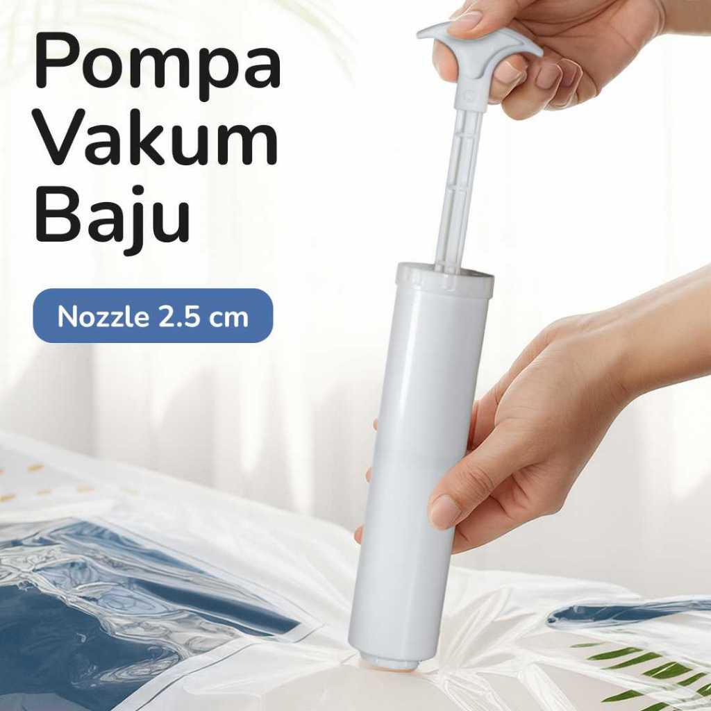 POMPA VAKUM BAJU MANUAL TRAVELINNG PLASTIK PET | ALAT VAKUM BAJU MANUAL TRAVELING