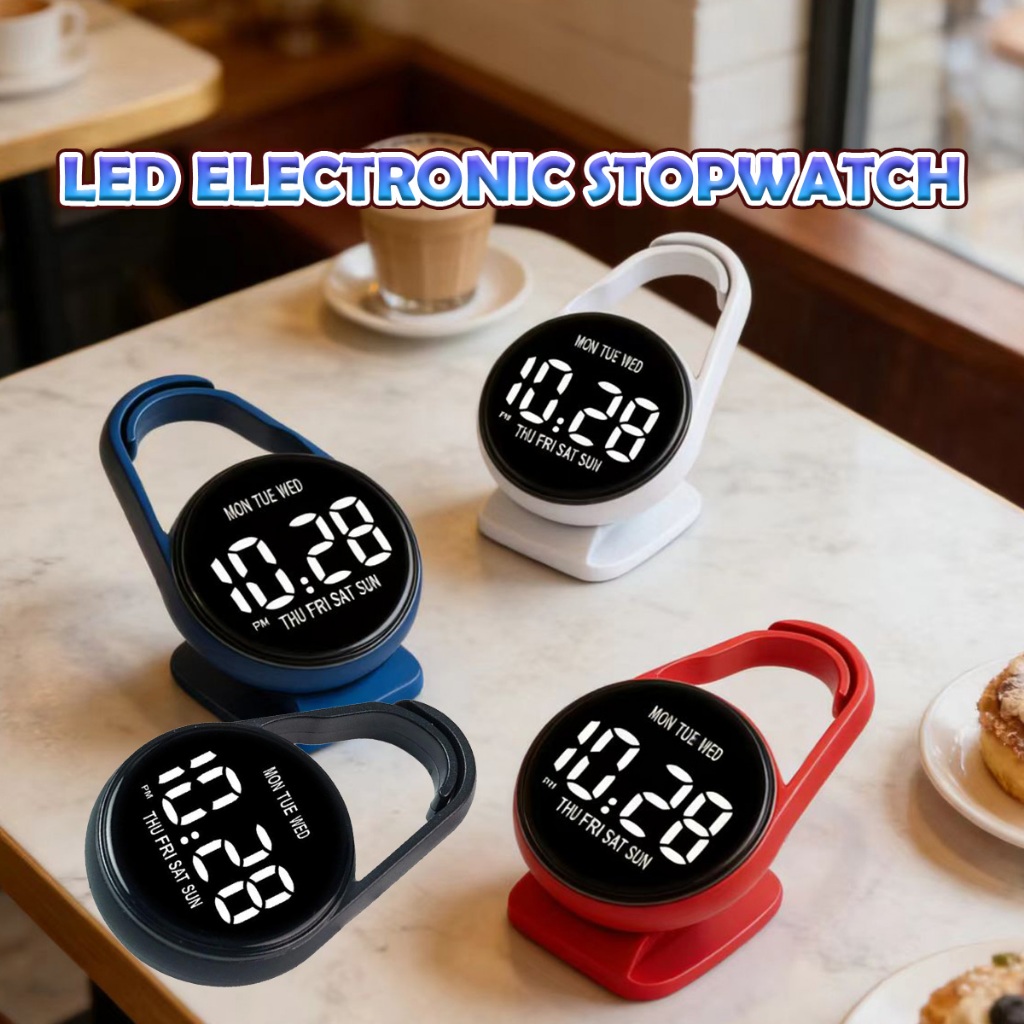 Jam Portabel Ujian Tahan Air Jam Gantung Kecil dan portabel Watch LED Digital Pria Wanita -4 warna