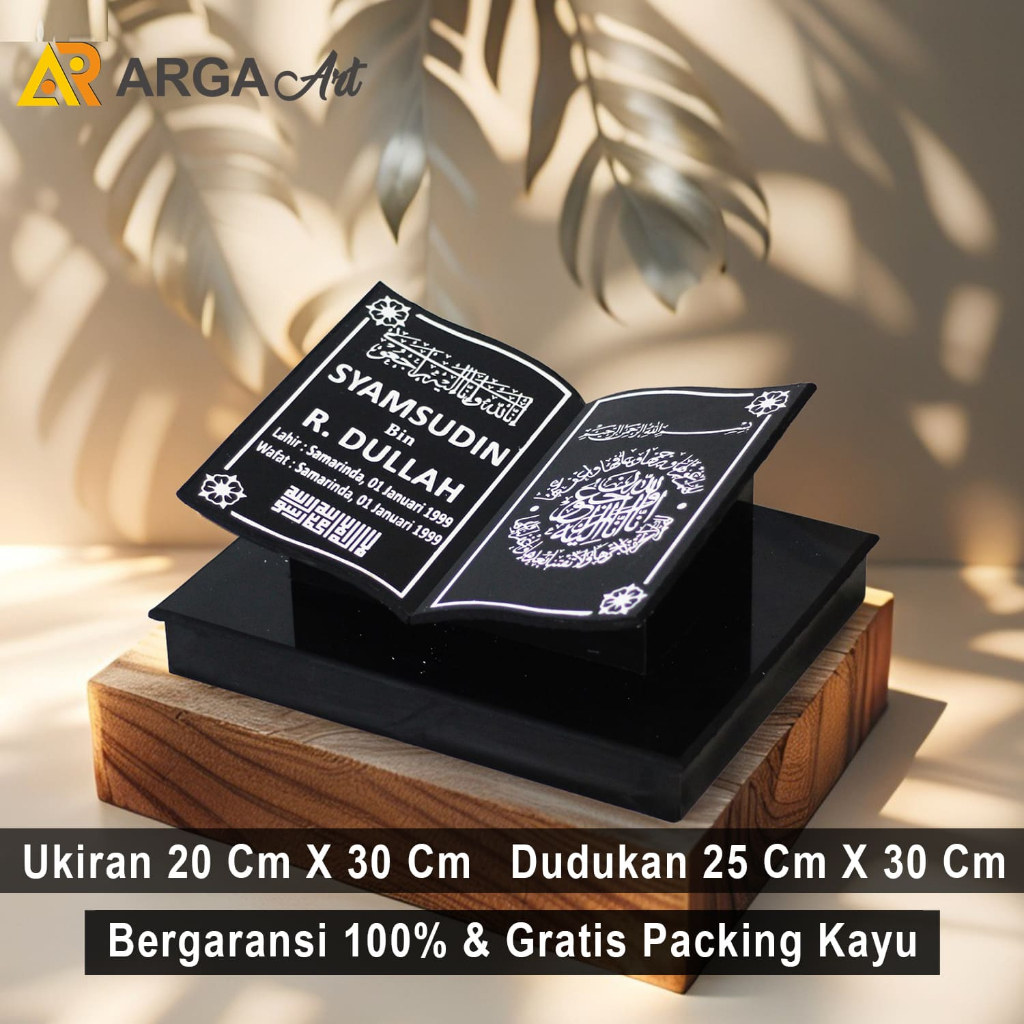 Batu Nisan Kijing Makam Full Set Granit Kuburan Maesan Dewasa Anak 20X30/25X30 B23