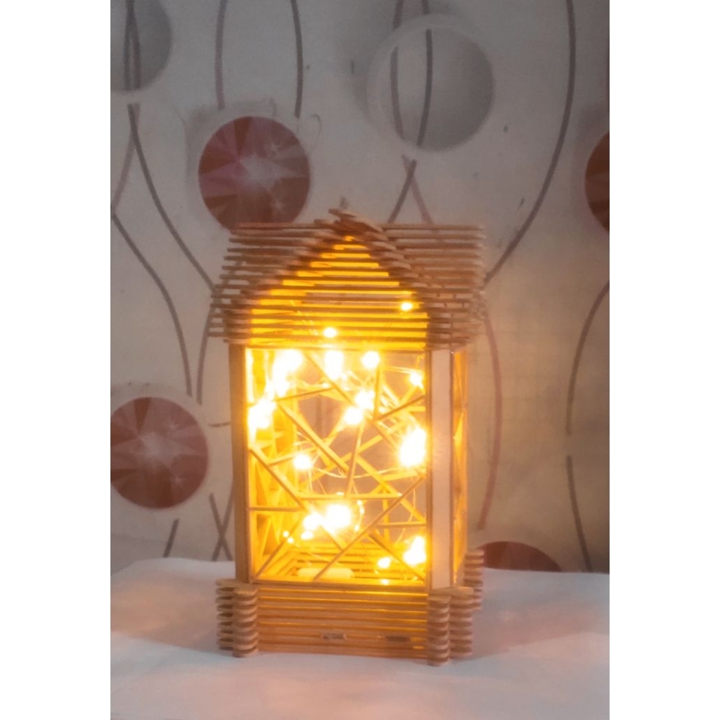 Kerajinan lampu tidur/lampu led stik es krim/lampu hias aesthetic