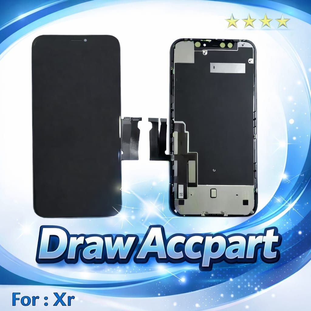 LCD iPhone XR Draw Accpart Touchscreen Layar Pengganti Jernih Responsif