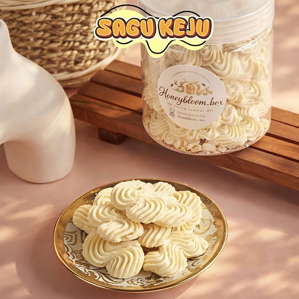 Sagu Keju Premium Homemade | Lumer & Renyah | Toples 600ml