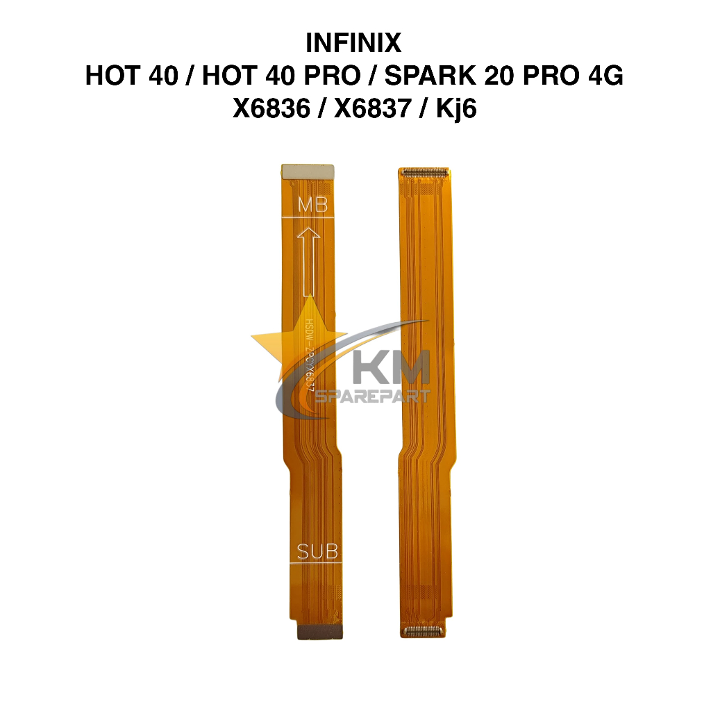 Flexible Mainboard Infinix Hot 40 / Hot 40 Pro 40S Spark 20 Pro 4G Flexi Penghubung Mesin