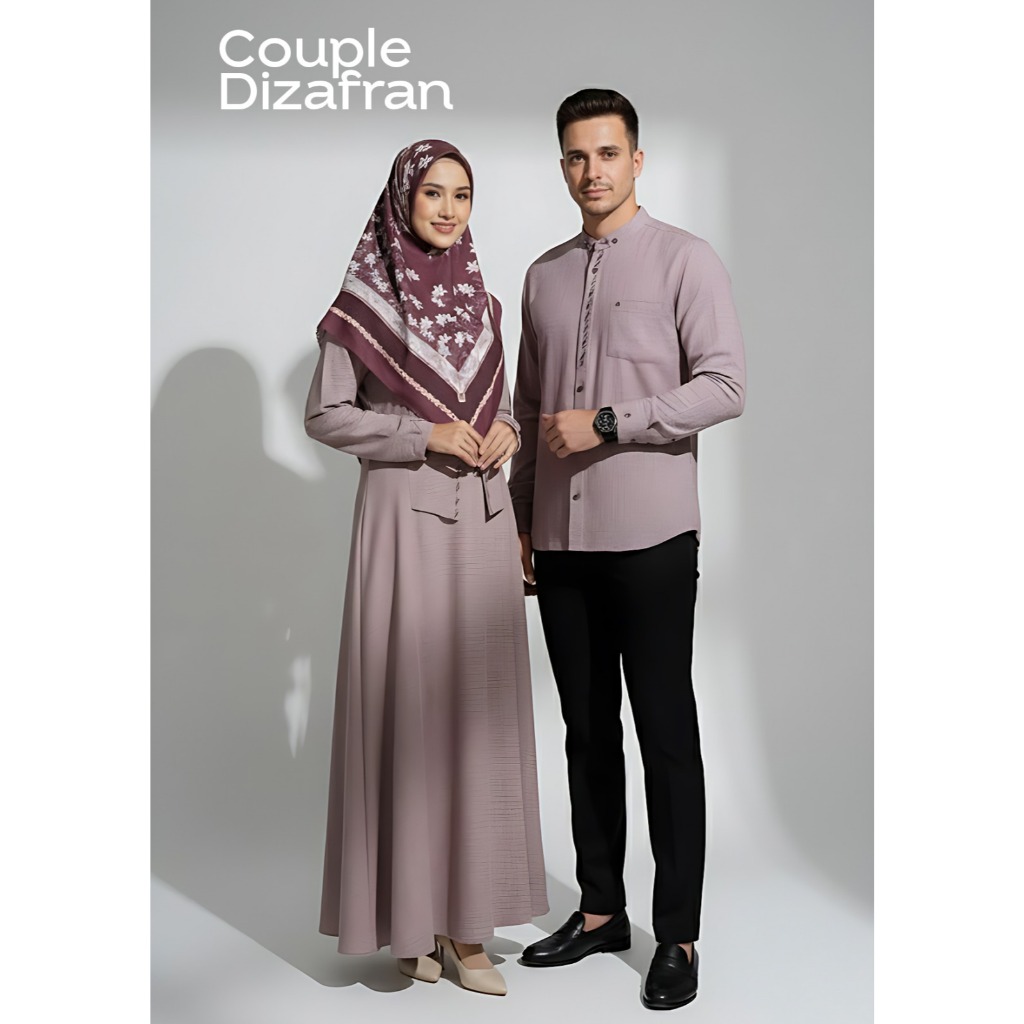 Rabbani - Dresslim Gamis Couple Dizafran Kemko/Gamis Couple Rabbani