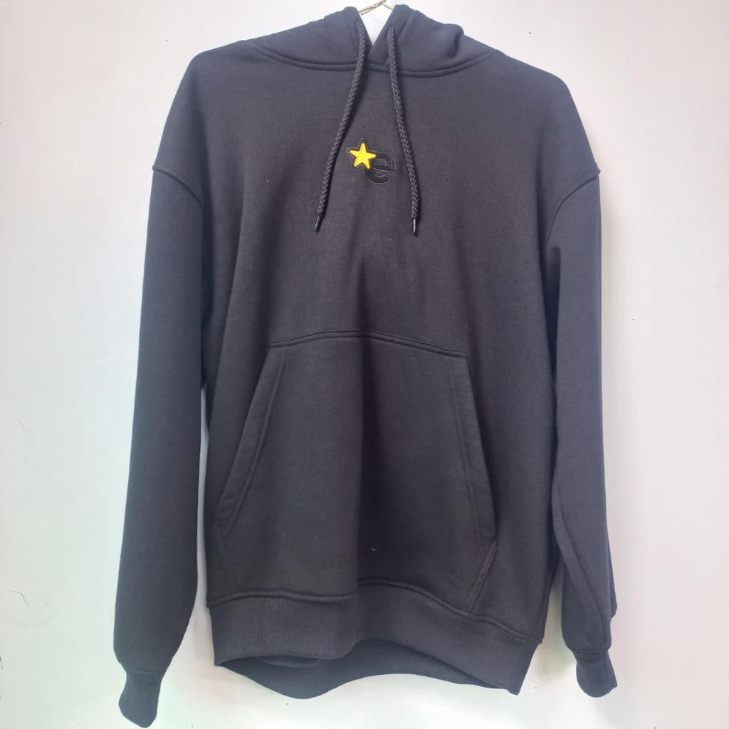 Erigo Hoodie Barnet Black Unisex Logo Bintang