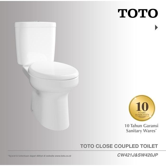 TOTO Closet CW421J/SW420JP | Closet Duduk - Kloset - Kloset Duduk - Standart