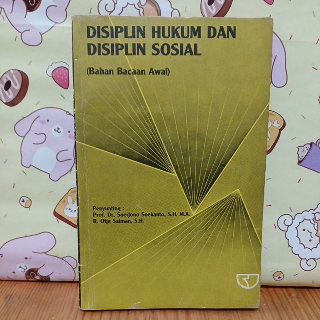 Disiplin Hukum Dan Disiplin Sosial By Prof.Dr.Soerjono Soekanto,S.H.,M.A.,Dkk.  ASLI ORIGINAL