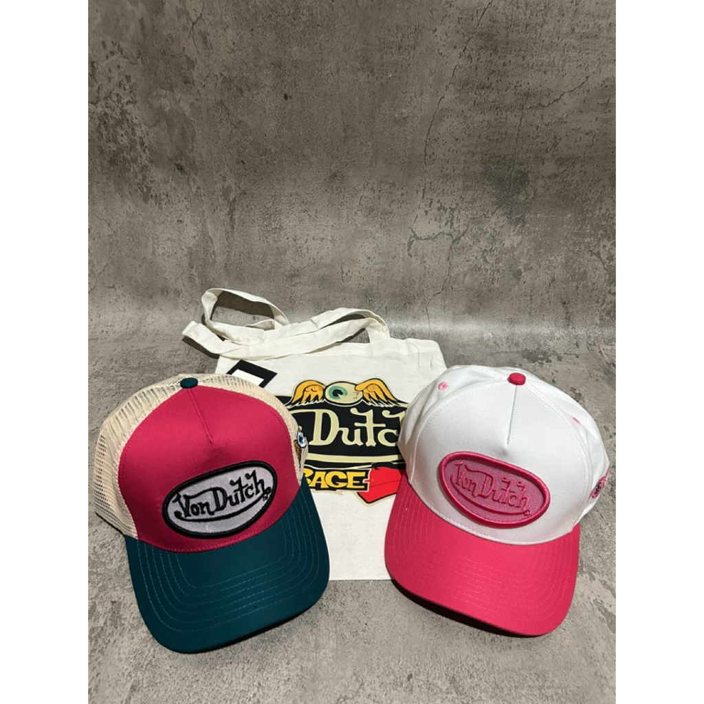 Topi Vondutch pink new original
