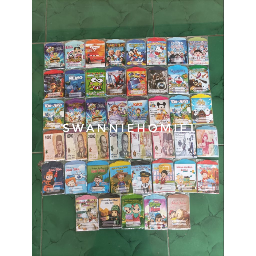 angpau lebaran medium /amplop lebaran uang/ amplop lebaran motif islami/ amplop motif profesi viral