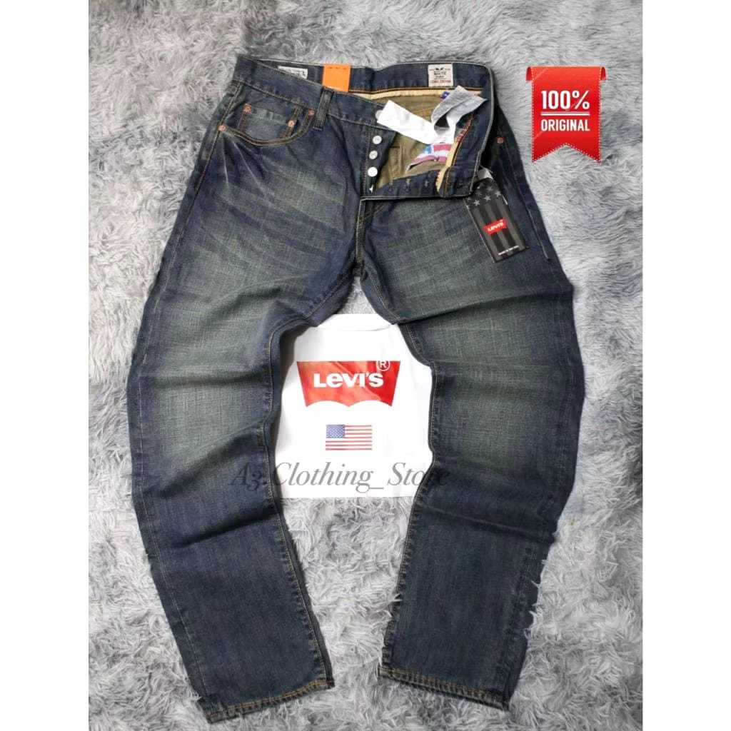 Celana Panjang Pria LEVIS 501 Made IN USA Real Pick Original Premium Quality