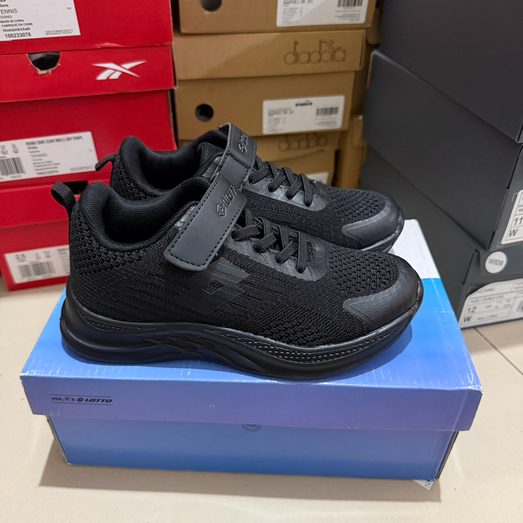 Sale Diadora Kids Hitam/ sepatu sekolah diadora