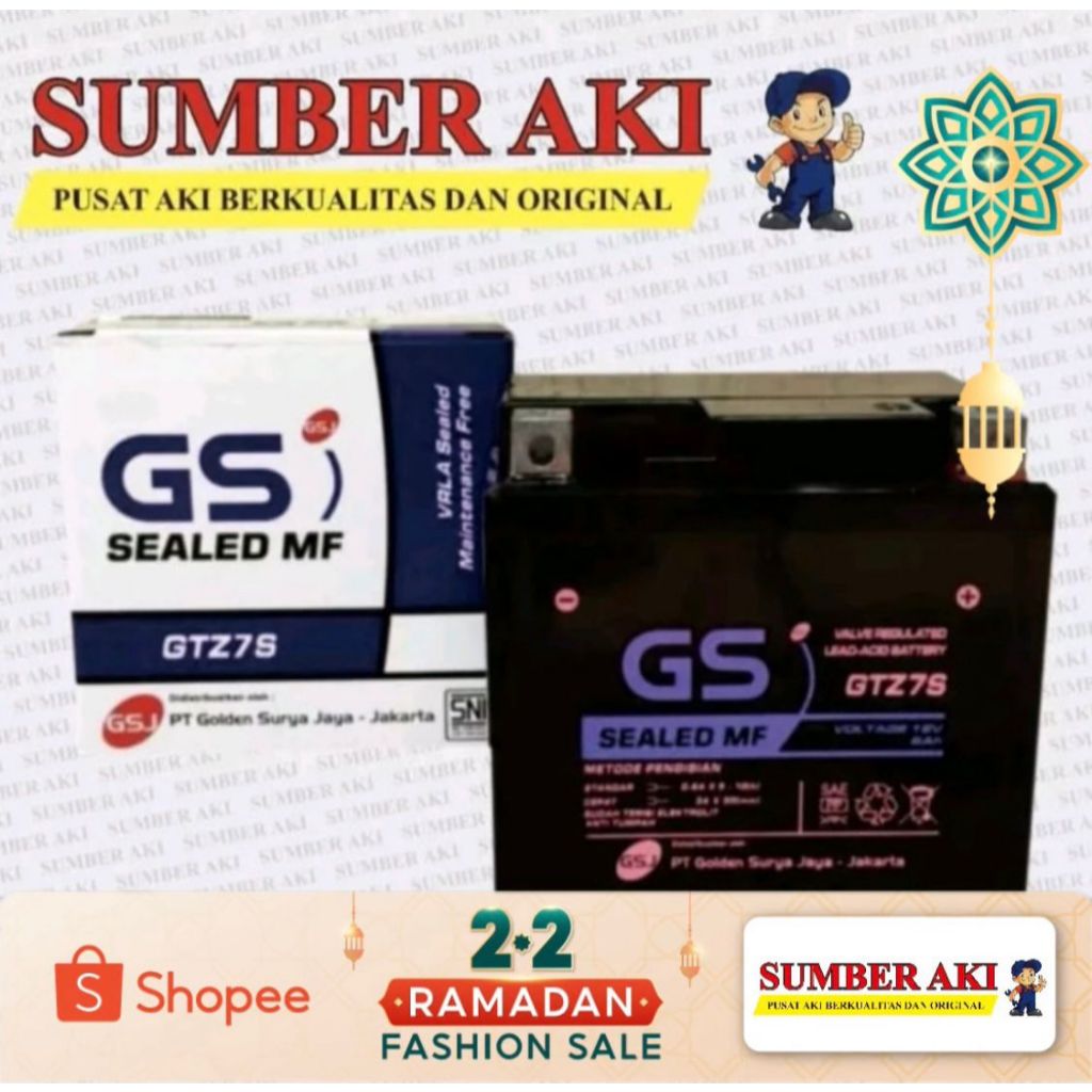 Aki Motor VARIO 125 VARIO 150 GTZ7S Aki Kering