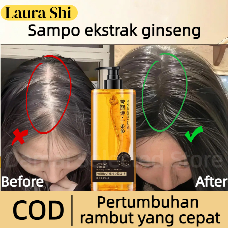 *COD ORI*Sampo Penumbuh Rambut Cepat-Ginseng Shampoo Sampho Penghitam Rambut UbanHerbal Shampoo Ging