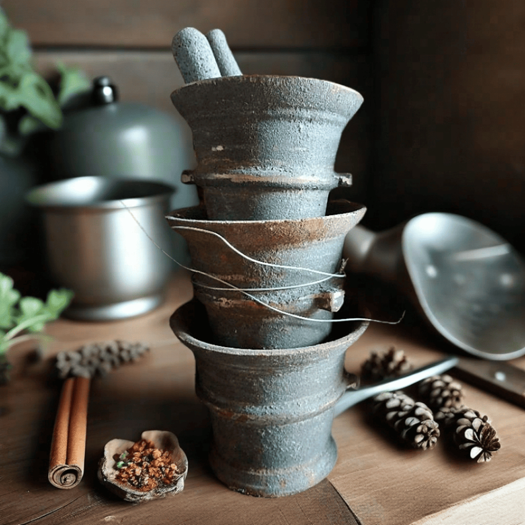 Lumpang Besi / lumpang jamu / lumpang tumbuk bumbu FREE Alu Besi