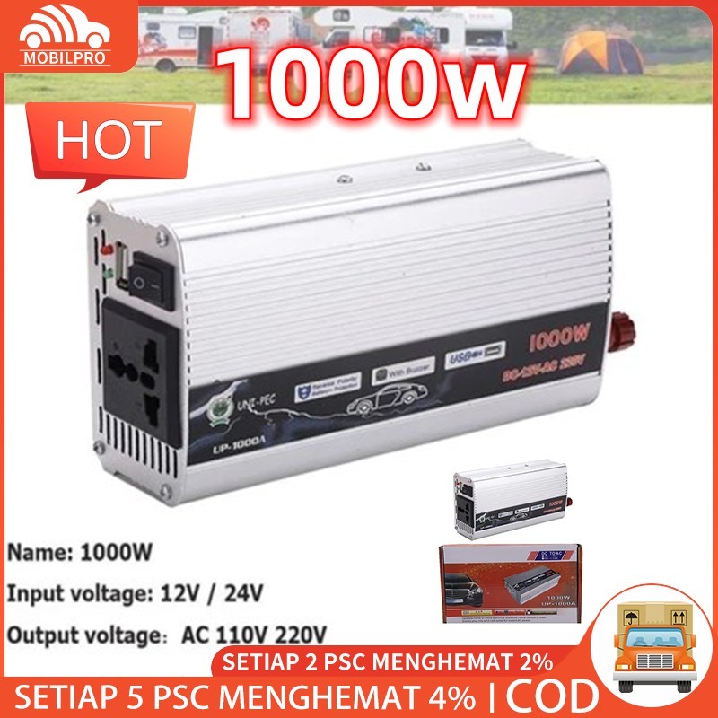 Power Inverter 1000 Watt Power Inverter DC Ke AC Power Inverter 500W/1000W Inverter DC 12V To AC 220