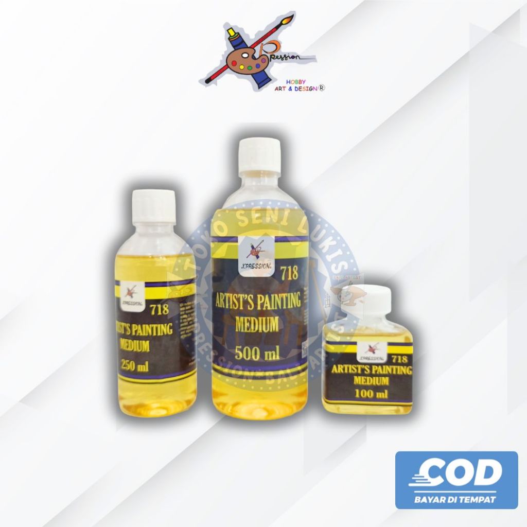 XP ARTIST PAINTING MEDIUM (100ML,250ML,500ML) CAMPURAN CAT MINYAK DARI MERK XPRESSION