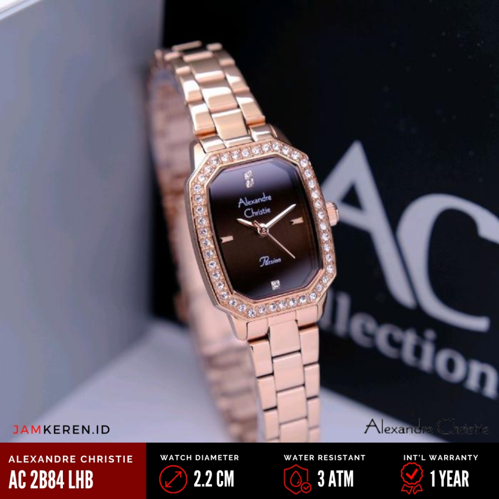 Alexandre Christie - Jam Tangan Wanita - Jam Wanita Elegan Mewah - AC 2B84 LH Original Garansi Resmi