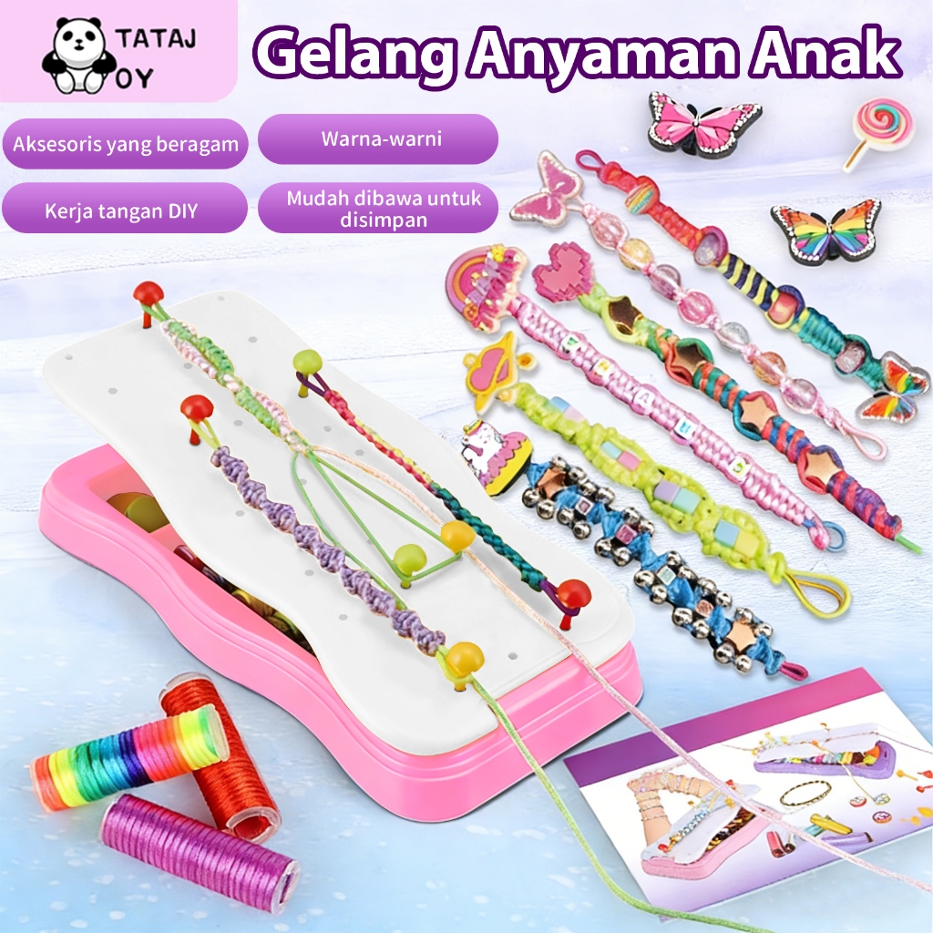 Gelang DIY Set Pembuat Gelang Persahabatan untuk Anak Perempuan