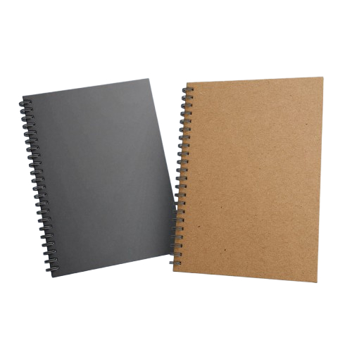 Int Kreasi Noote book A5 Vintage Aesthetic Notebook Cover Kraft ( 50 lembar/100Halaman ) Isi Garis