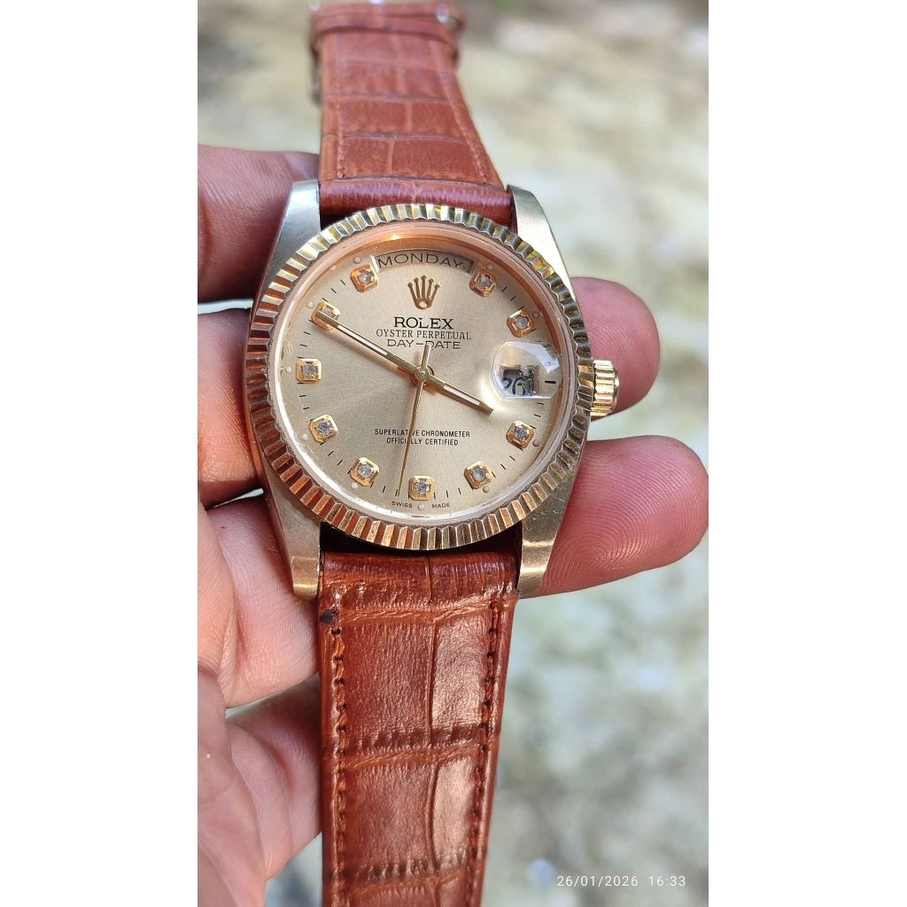 jam tangan rolex perpetual day date Automatic