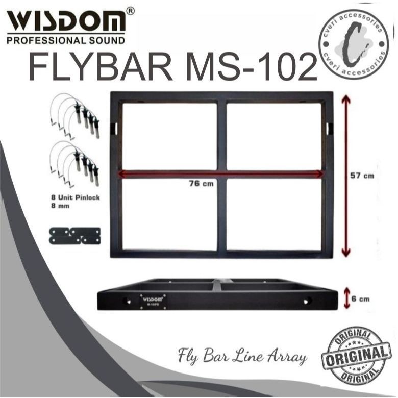 Wisdom Fly Bar Line Array MS-102 Gantungan Line Array Wisdom MS102 Flybar Besi