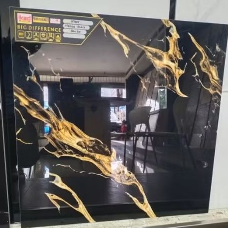 Granit Hitam Corak Helios black 60x60