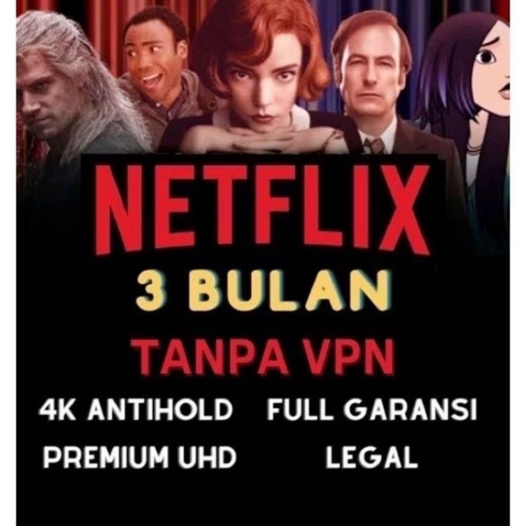 NETFLIK 3BULAN ANTI SCREEN LIMIT NONTON SEPUASNYA