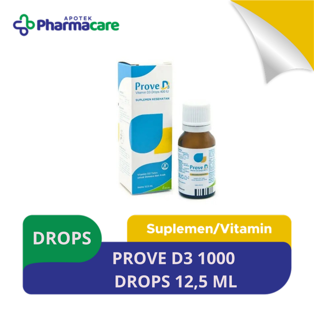 PHARMACARE | SUPLEMEN D3 1000 DROPS | SUPLEMEN VITAMIN D - SUPLEMEN ANAK - SUPELEMEN VITAMIN UNTUK T