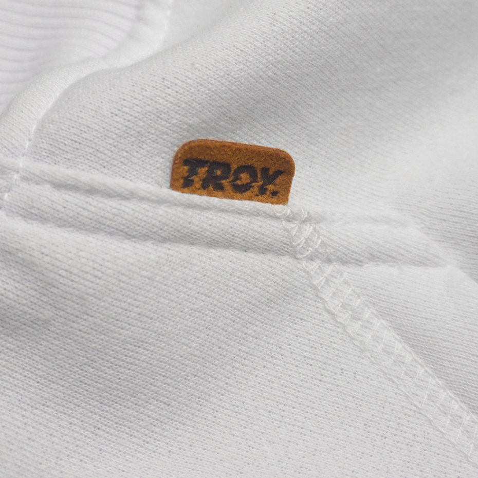 Troy Company Hoodie White Duck of Joy - Hoodie Pria Hoodie Putih KHD 2819