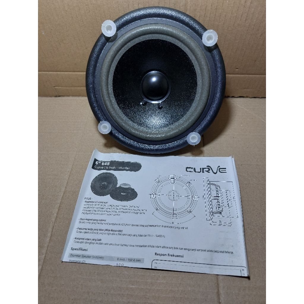 speaker woofer 6 inch curve 648