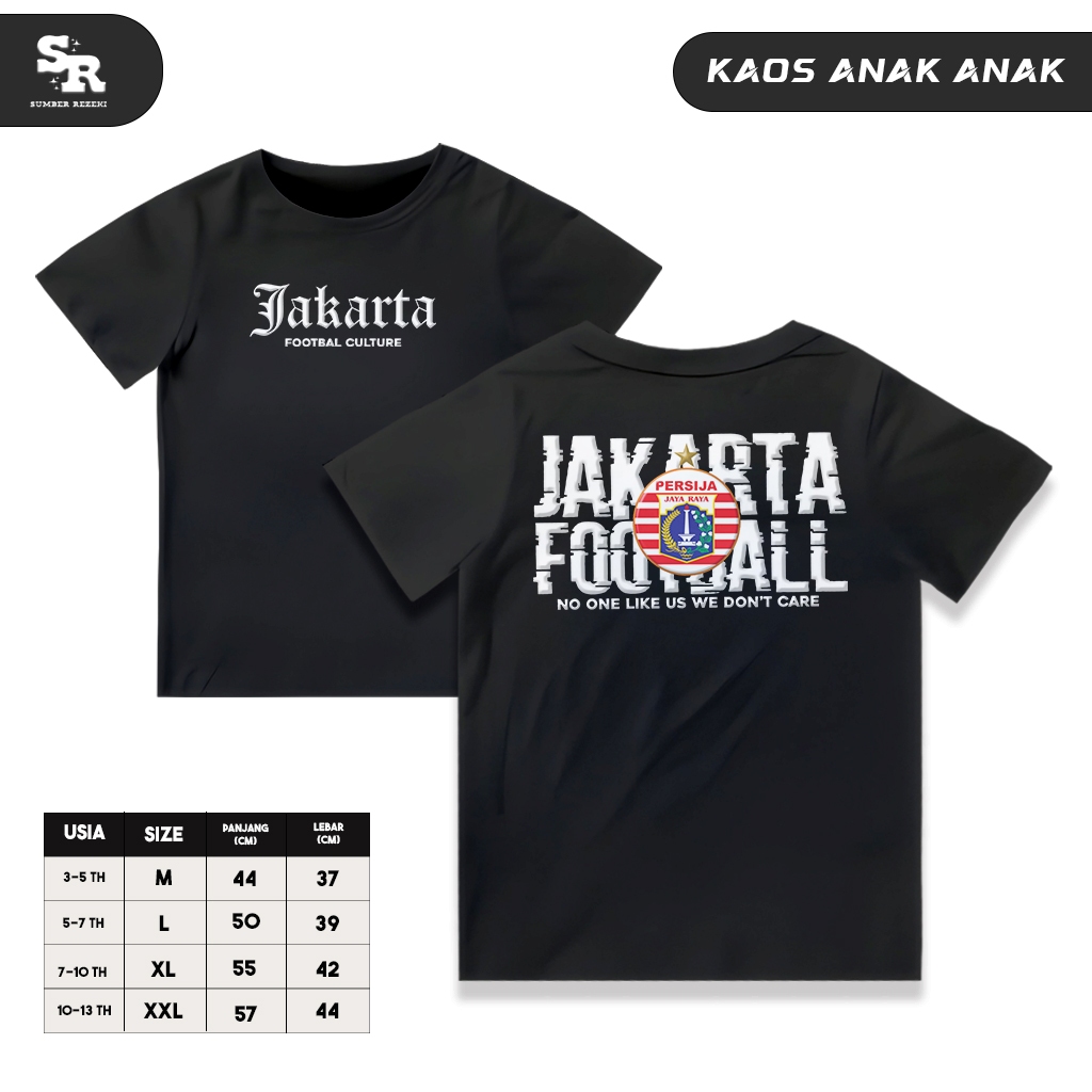 Kaos Anak Anak Jakmania Persija Jakarta Football Kaos Anak Supporter Persija