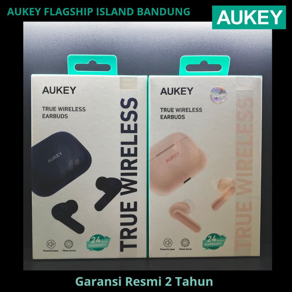 AUKEY TWS Bluetooth True Wireless Earphone IPX5 4G Earbuds EP-M1S