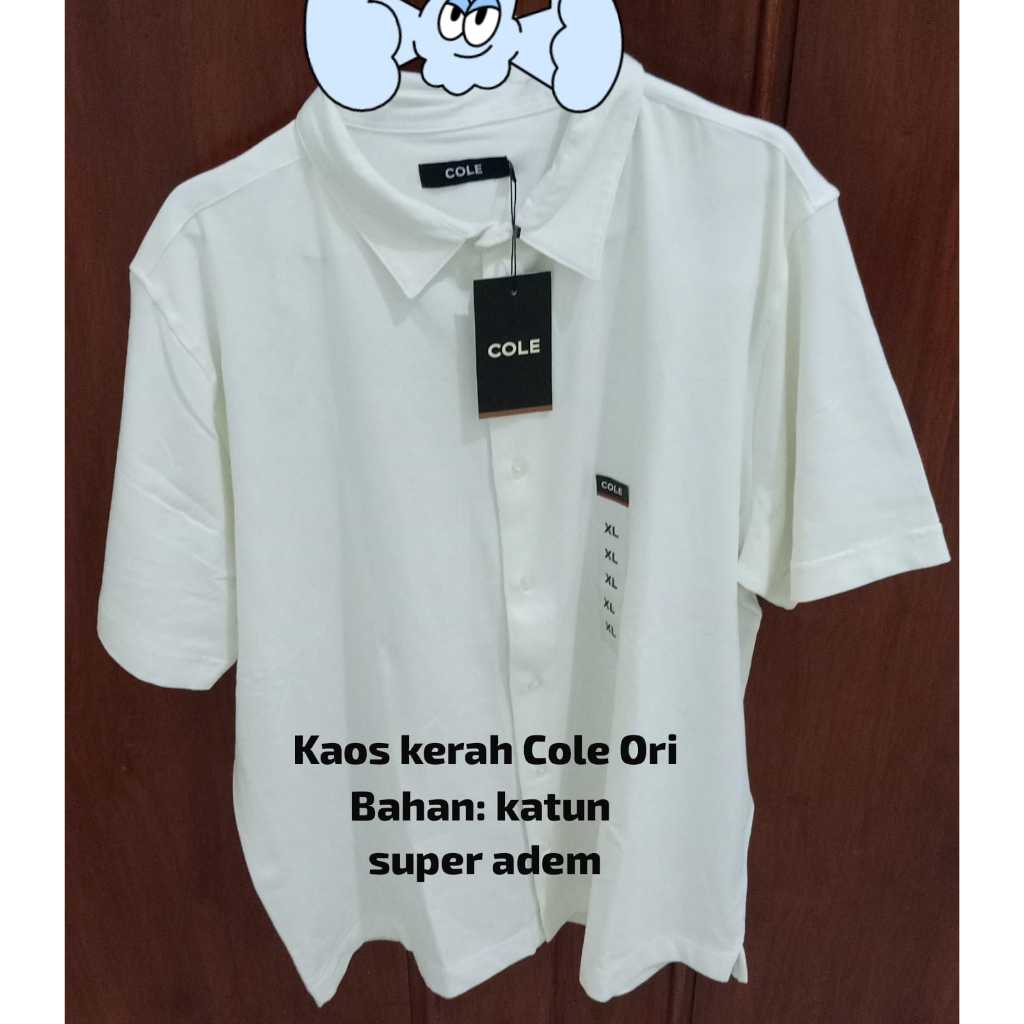 [0122] Cole Kaos Kerah Putih XL Original