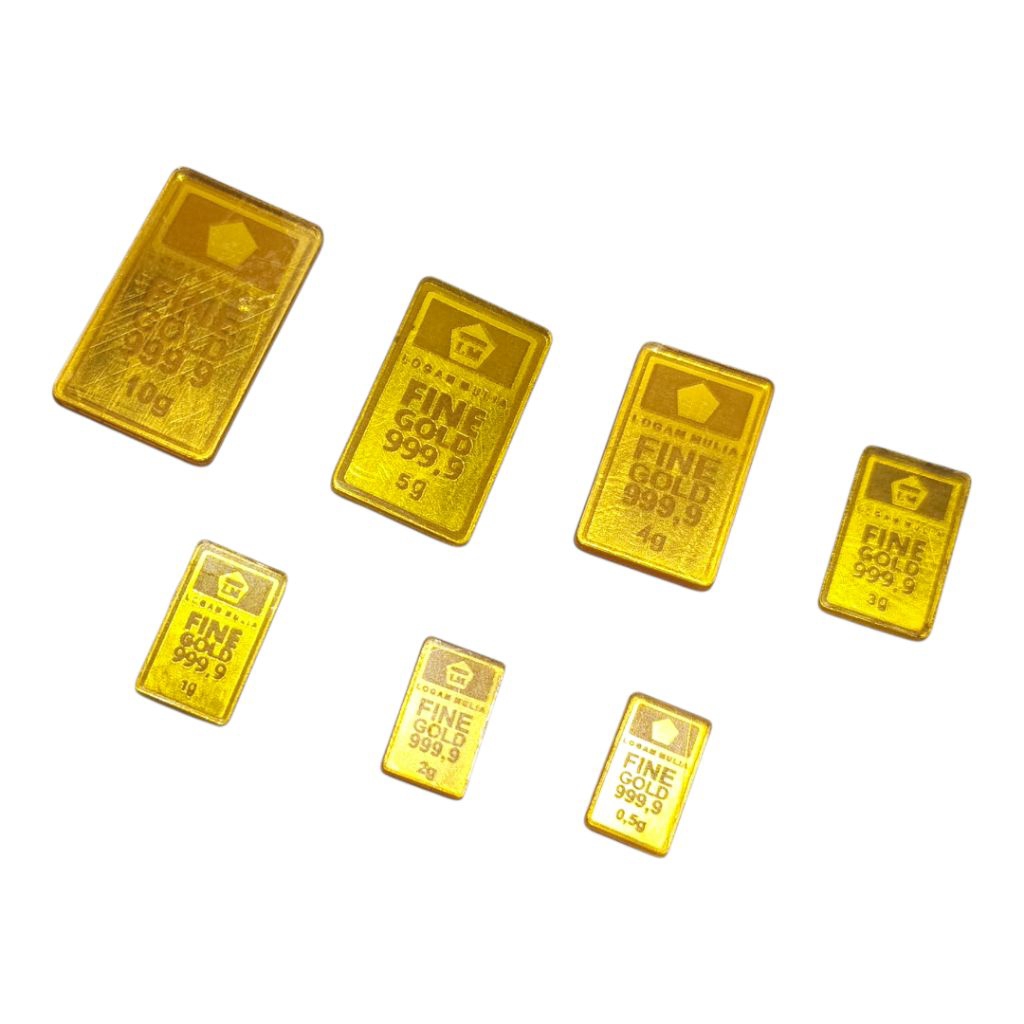 Replika Logam Mulia LM Emas Batangan