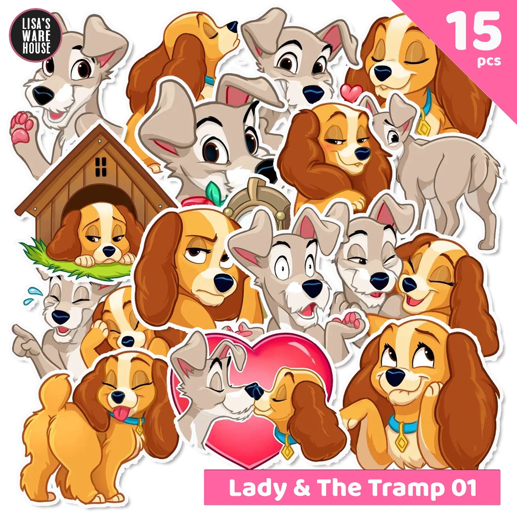 Sticker Disney Lady and The Tramp Volume 01