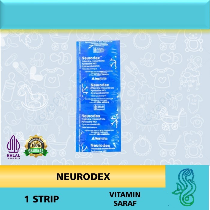 NEURODEX 1 STRIP ISI 10 TABLET I UNTUK PENGOBATAN KEKURANGAN VITAMIN B/B1/B6/B12